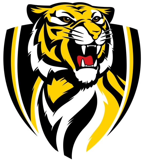 Boat Sticker Richmond Tigers 10-Pack Richmond Tigers AFL Logo Mega Spot Car Decals - Large Stickers For Car, Boat Richmond Tigers Car Decal
