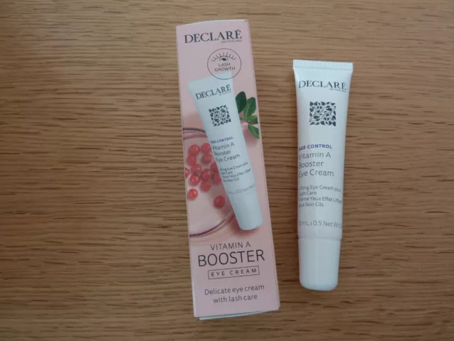 "Declare" Vitamin A Booster - Eye Cream / Augencreme Mit Wimpernpflege - 15 Ml