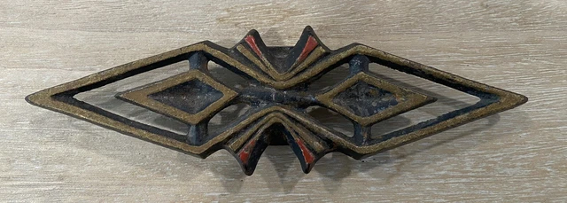 Vintage Cast Iron Decorative Curtain Rod Centers Header Clip On Ornate
