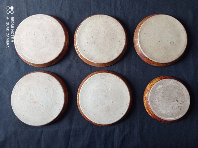 6 Assiettes Céramique Grès Migeon La Borne 2