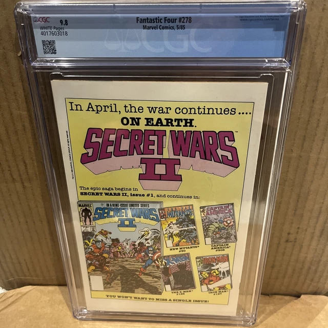 Fantastic Four #278 CGC 9.8 1985 Marvel Comics Origin Doctor Doom Retold 4