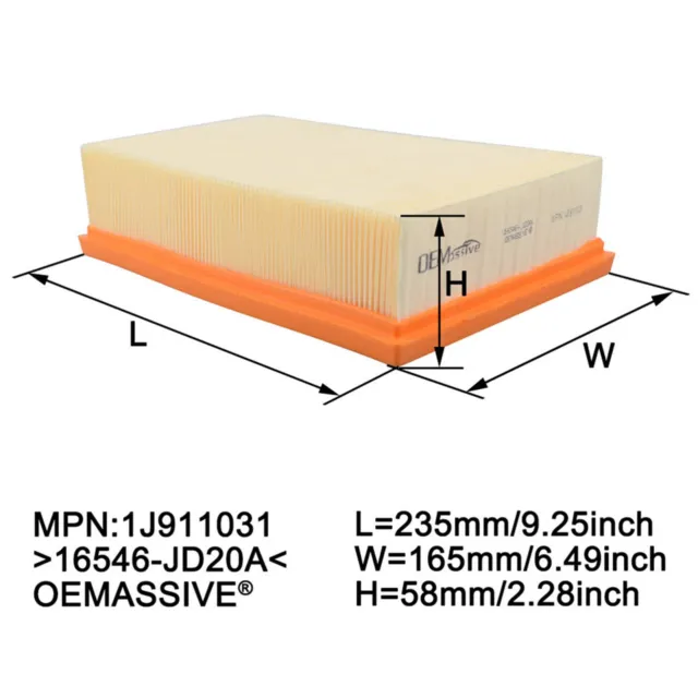 Engine & Cabin Air Filter Combo Set For Nissan Qashqai X-Trail J10 T31 1.6L 2.0L 3