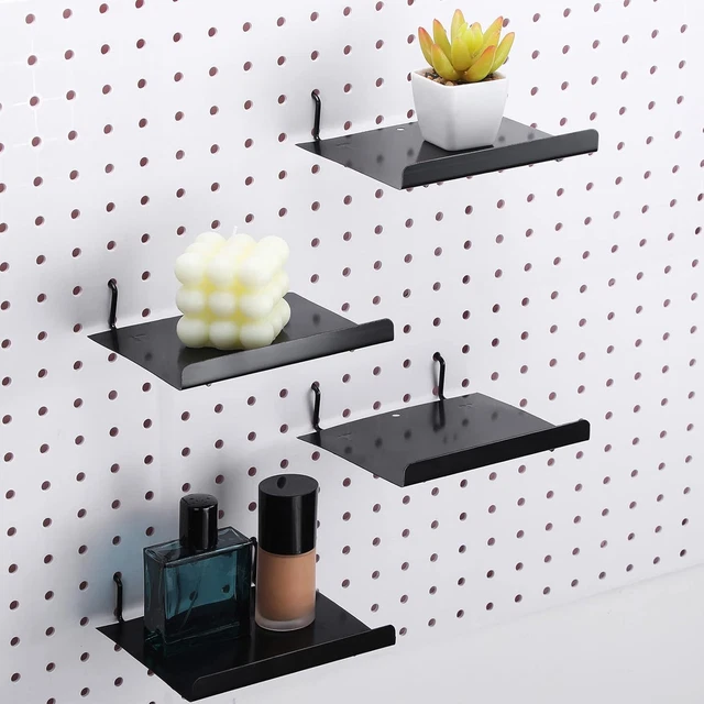 PEKGRIL 10x4.3 Inch Pegboard Shelves Set Of 10, Metal Peg Board - View #10