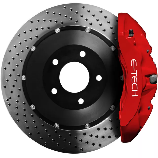 RED E-Tech Brake Caliper Paint Kit Also For Drums Brakes & Car Engine Bay