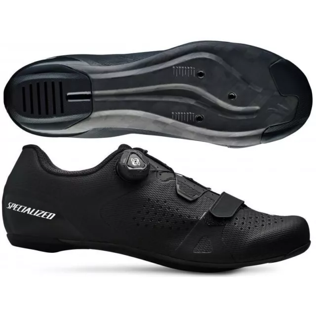 SPECIALIZED Torch 2.0 Black SPD-SL Carbon Road Shoes | UK 8.6 / EU 43