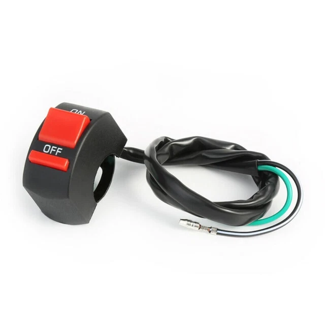Interrupteur Feux De Détresse Moto – Étanchéité Totale – Fixation Guidon 22 Mm