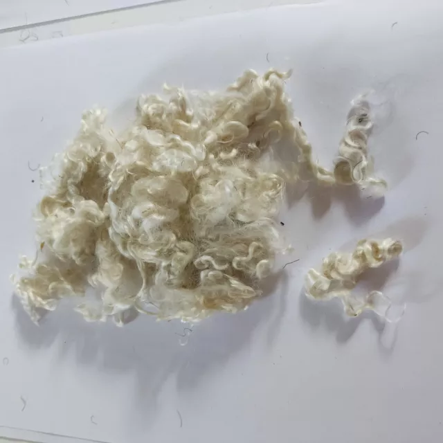 Fibres de soie naturelles bouclées 45 gr pour nunofelt ou autre création