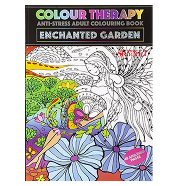 NEW EDITION A4 ANTI-STRESS ADULT COLOURING BOOK BOOKS RELAX Therapy FOR ADULTS 3