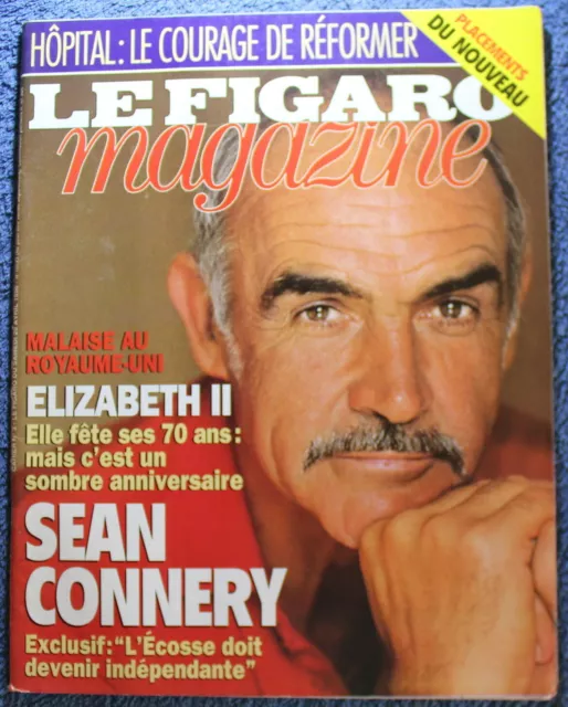 LE FIGARO MAGAZINE - 20/04/1996 - Sean Connery, Elizabeth II...