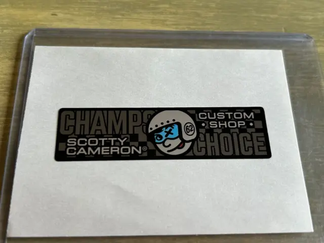 Scotty Cameron Custom Shop Champs Choice Putter Shaft Band Sticker Blue Black
