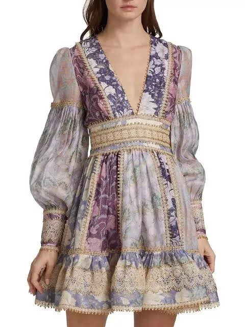 ZIMMERMANN SOLD OUT Corsair Corset Frill Dress Size 3 RARE size