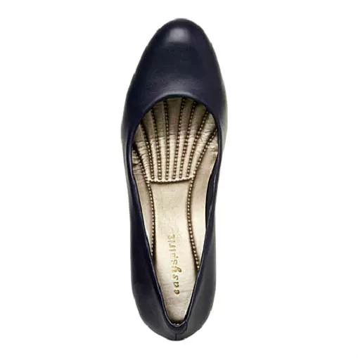 Easy Spirit Redefine navy leather pump 2 1/2 inch heels sz 9 Med NEW 2