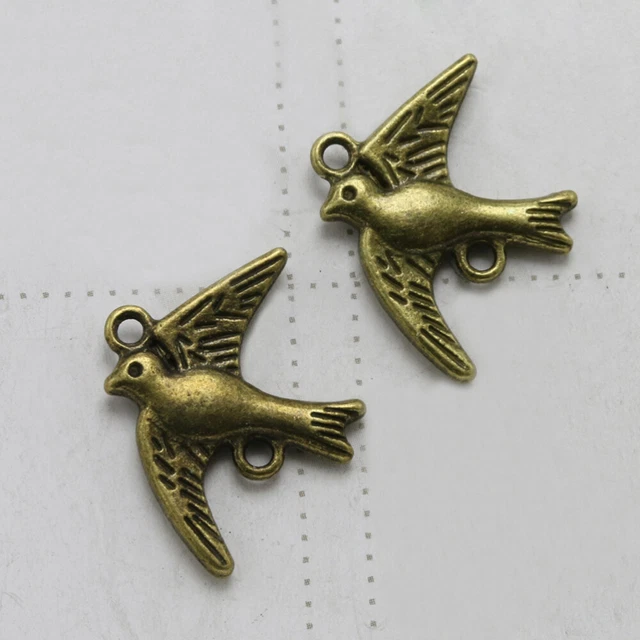 DIY DIY charm pendant set set 20 Stück Alloy Peace Dove Shape Anhänger Charms DI 8