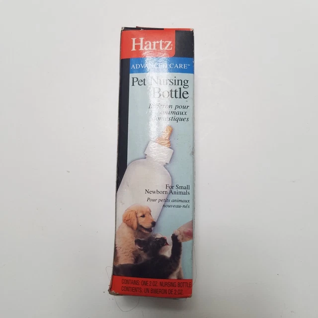 Botella de enfermería para mascotas Hartz de 2 oz para animales recién nacidos M