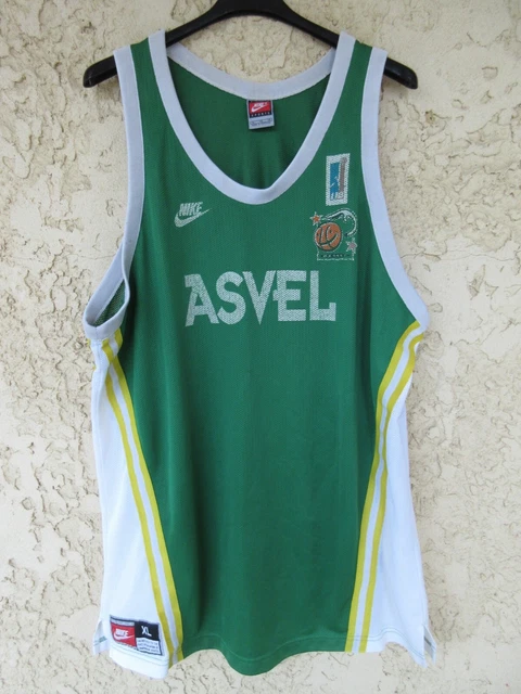 Maillot Cholet Basket Antoine Rigaudeau N°4 Vintage Années 90 - Taille L/XL