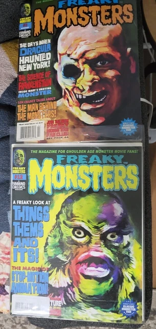 FREAKY MONSTERS MAGAZINE filmland classics #12 +#3 M NM rare!! Lot of 2 FREAKY MONSTERS MAGAZINE filmland classics #12 +#3 M NM rare!! Lot of 2