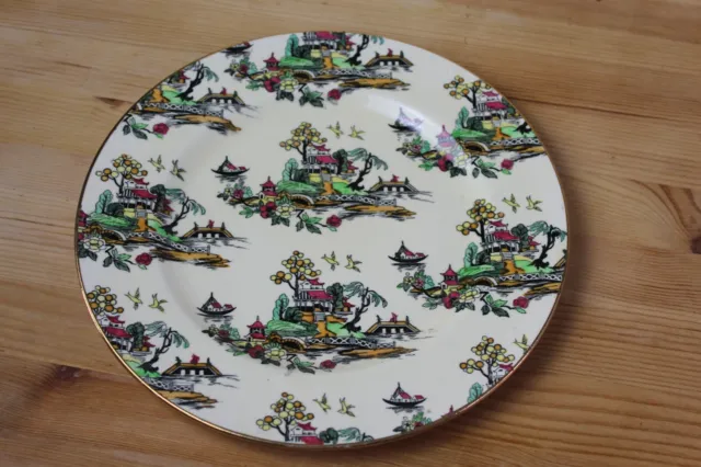Royal Winton Grimwades Pekin Creamware pattern dinner plate RARE