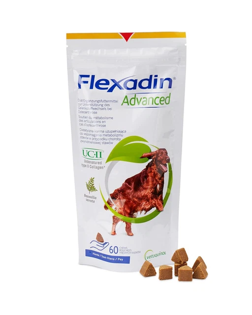 Vetoquinol - Flexadin Avanzado Diät-ergänzungsfuttermittel para Perros 60 Chews