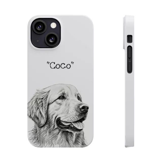 Custom Golden Retriever Pet Phone Case Using Pet Name Dog Personalized iPhone