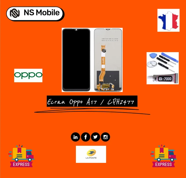 Ecran Lcd + Tactile Oppo A17 Cph2477 Compatible ou Original Qualité Premium