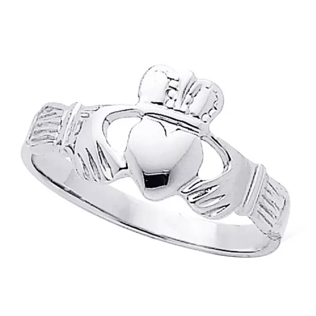 14K Plaqué Or Fiançailles Claddagh Coeur Promesse Anneau de Mariage
