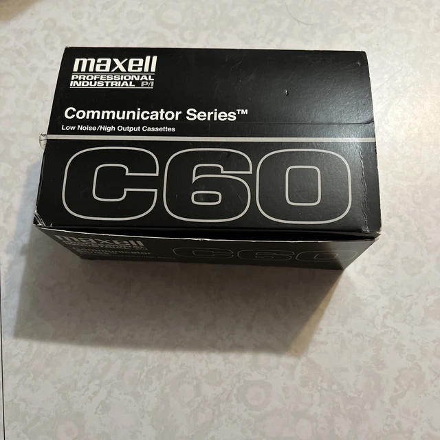 9 Maxwell professional industrial communicator series C60 cassette low noise