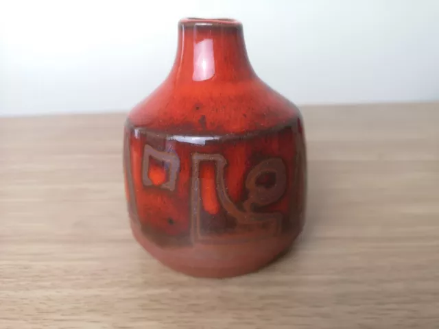 West German Pottery Bud Vase.