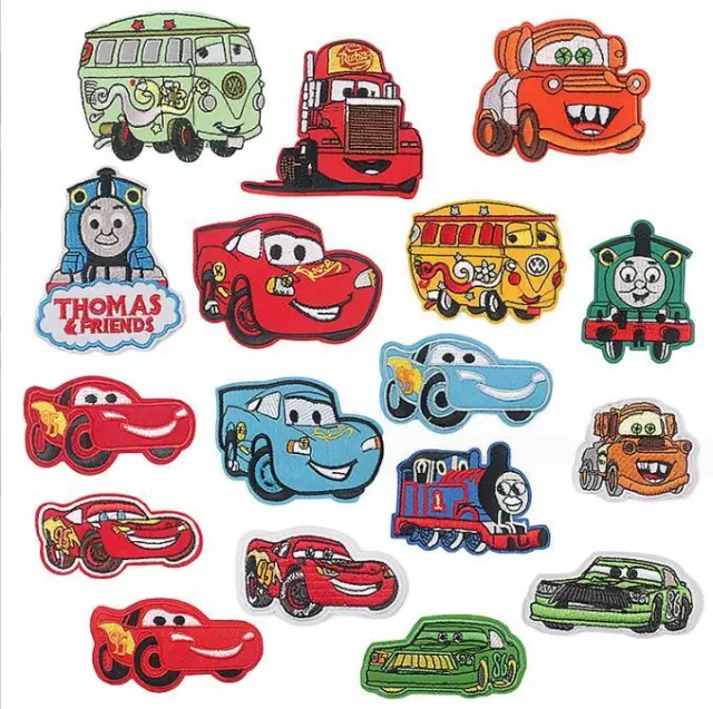 17Pcs Kids TV Show Movie Iron On Sew On Patches Badges Transfers Fancy Dress