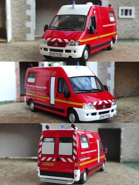 CITROEN JUMPER POMPIERS VSAV SDIS 38 1/43 Véhicule de Collection EUR 64,90 - FR