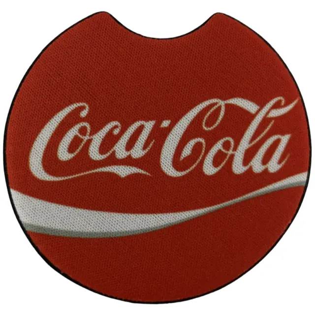 Car Coasters Coca-Cola Coke Soda Pop Beverage Set of 2 Neoprene Absorbent 3