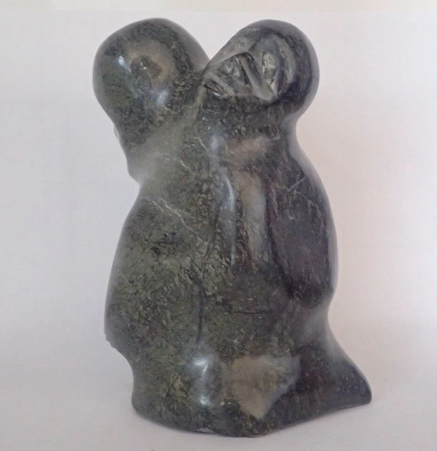 Inuit Art Arctic Stone Soapstone Carving Northwest Territories Indigenous Unique