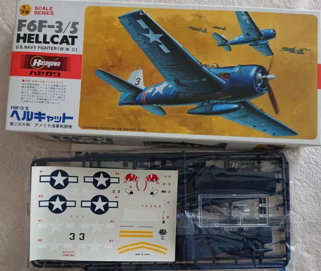 1/72  Hasegawa Grumman F6F-3/5 " Hellcat "