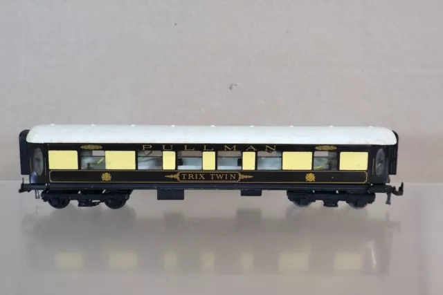 Trix Zwilling Ttr 599 Br Pullman Auto Coach & Licht Kompatibel Mit Hornby Dublo 2