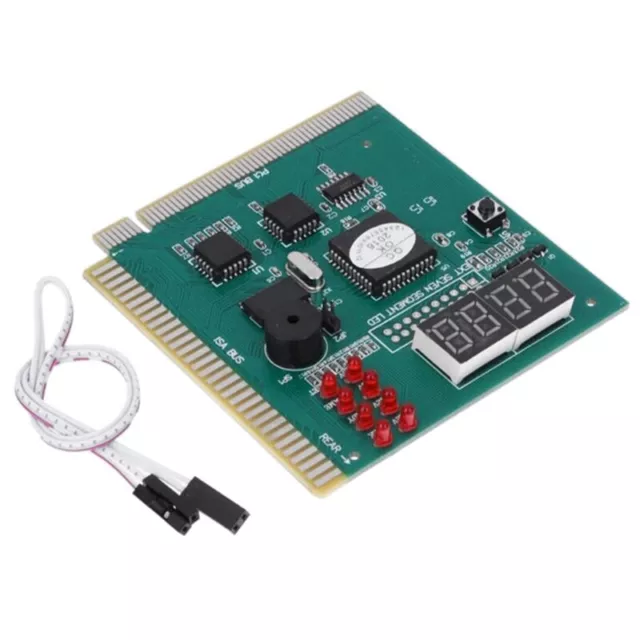 4 Digit PC Analyzer Diagnostic Post Card Motherboard Tester for ISA PCI Bus7333