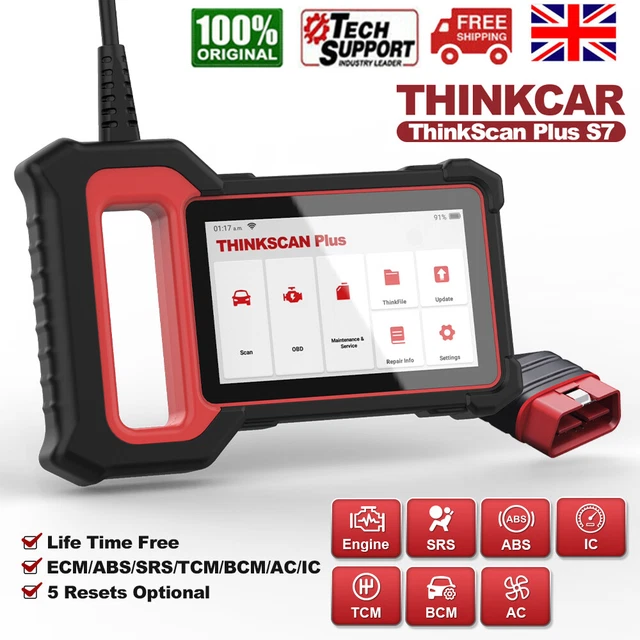 THINKCAR OB2 SCANNER Code Reader Diagnostic Scan Tool ECM ABS SRS TCM