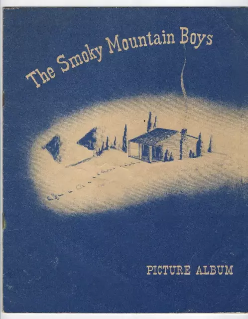 1950's The Smoky Mountain Boys Picture Album Roy Acuff Show Souvenir Book ~Fc058