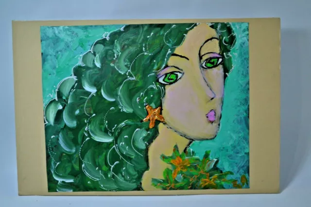 Original Acrylic Painting "Mermaid"  . Signed