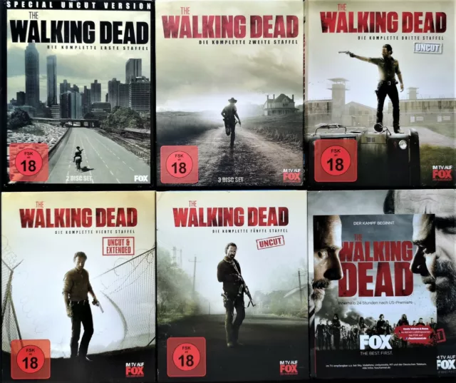 The Walking Dead Staffel 1-5 Season 1+2+3+4+5 US Uncut Deutsch Blu-Ray Wie Neu