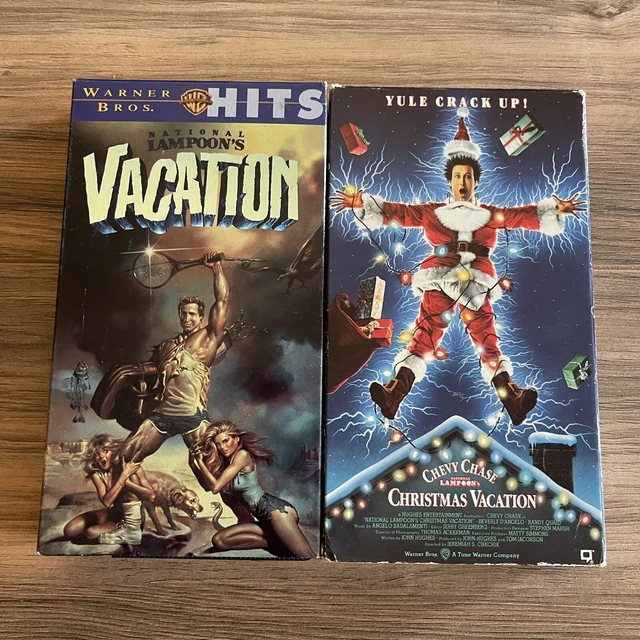 NATIONAL LAMPOONS CHRISTMAS Vacation AND Vacation (2 VHS) Chevy Chase