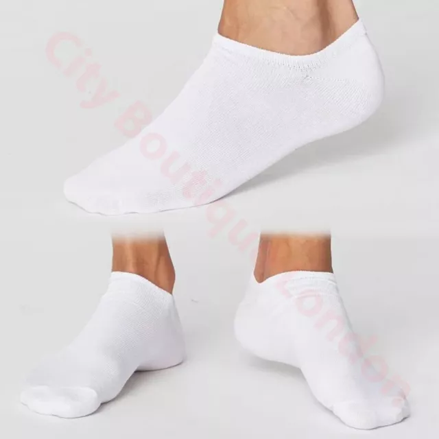 Herren Trainer Pack 6 12 Knöchelsocken Baumwolle reich tief geschnitten Sport Größe 6 - 11