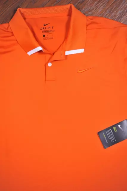 NWT Nike Golf Dri-Fit Vapor Polo Shirt Orange Men's Large L