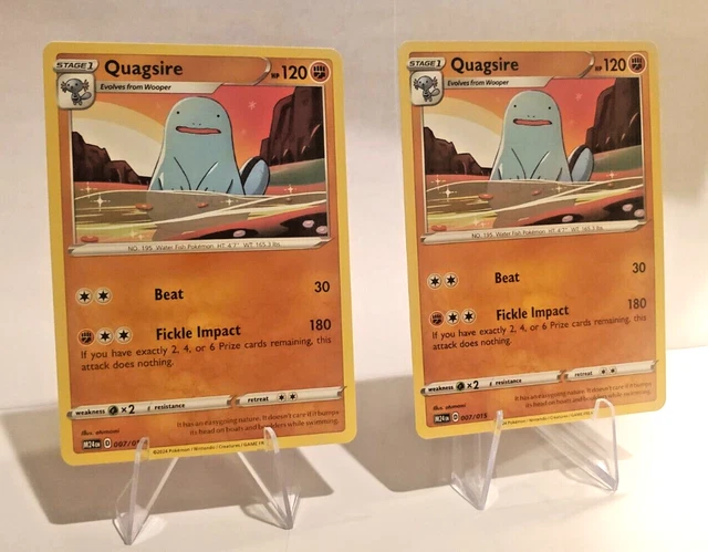 (2) QUAGSIRE 2025 McDonalds Happy Meal Pokémon Dragon Discovery Card