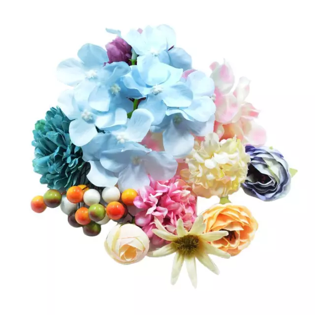 30 cabezas de flores artificiales decoración flores para mujer también 3