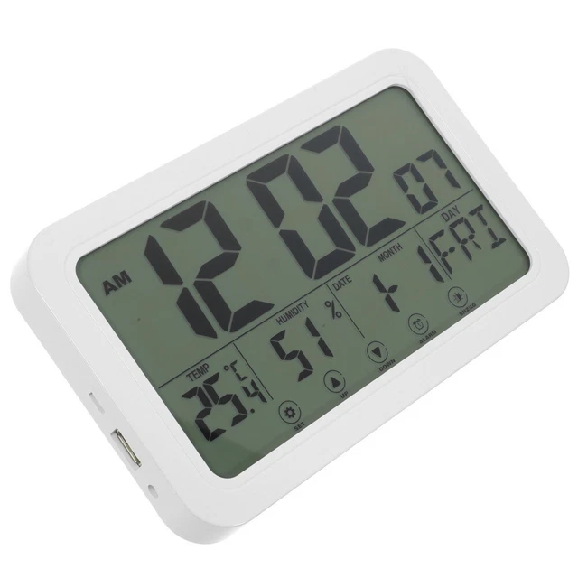 Horloge Murale Jardin 15 Pouces - Étanche Avec Thermomètre Et Hygromètre - Extérieur/Intérieur