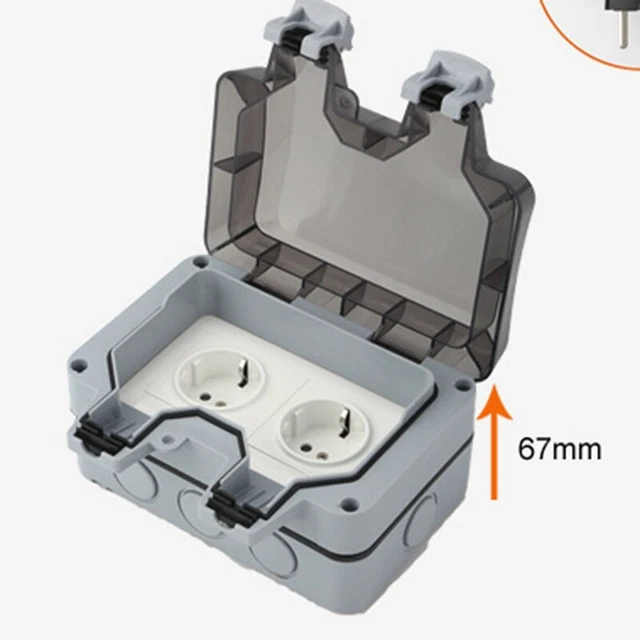 Presa Elettrica Esterna IP66 - Impermeabile, 220V/16A, Con Connettore, Per Giardino O Bagno - Foto 10