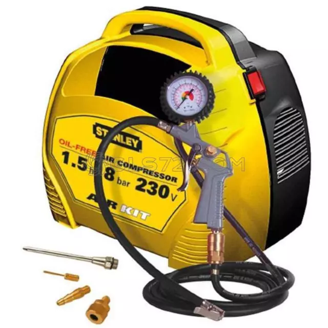 Compressore Stanley Air Kit Aria Portatile Senza Serbatoio 1,5 Hp 8 Bar