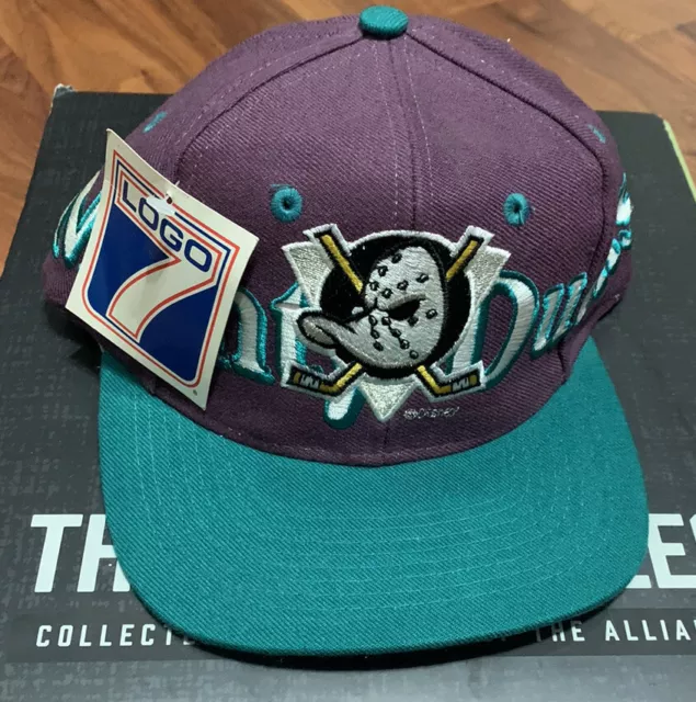 90's Anaheim Mighty Ducks ANNCO NHL Snapback Hat – Rare VNTG