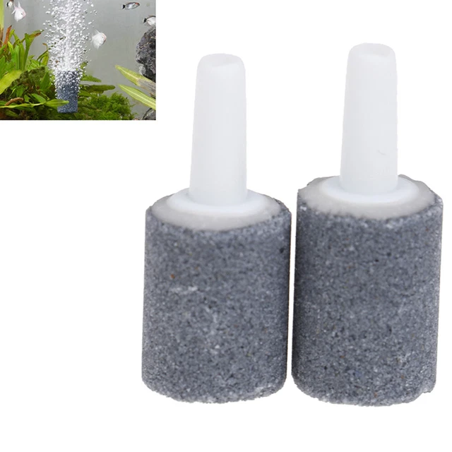 Silent Aquarium Air Pump - Fish Tank Bubble Oxygen Aerator With Stone For Pond