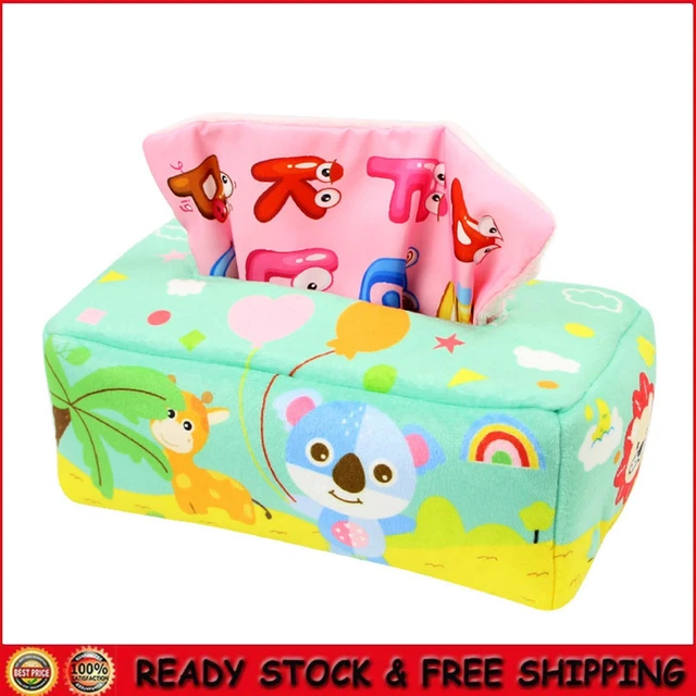 Sensory Baby Pull Tissue Box Toy Kids STEM Montessori Educational Preschool Toys