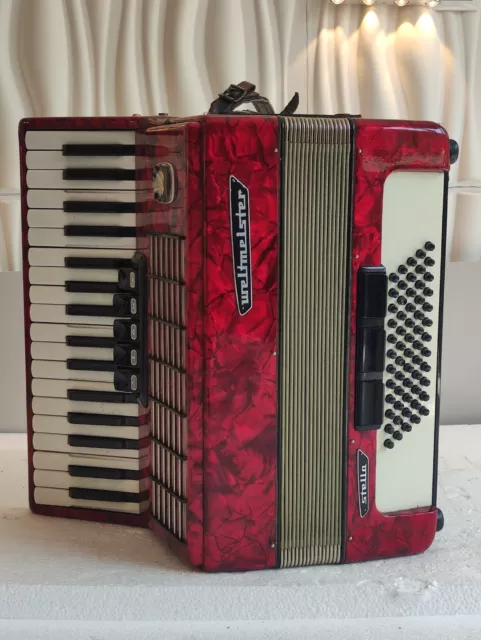 Piano accordion akkordeon  WELTMEISTER  STELLA 60 bass